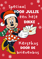 Minnie Mouse kerstkaart